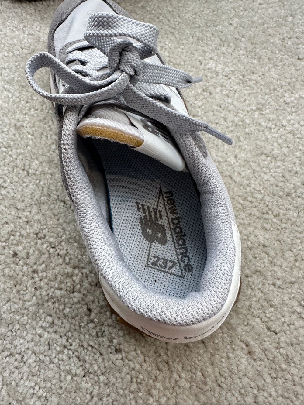 New Balance Women's Gray and White Retro Runner Sneakers - Picture 8 of 10